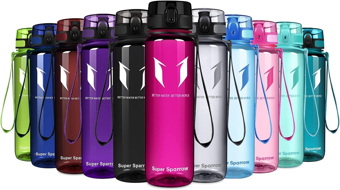 Trinkflasche Tritan BPA-frei - 4 Größen 350-1000ml Auslaufsicher