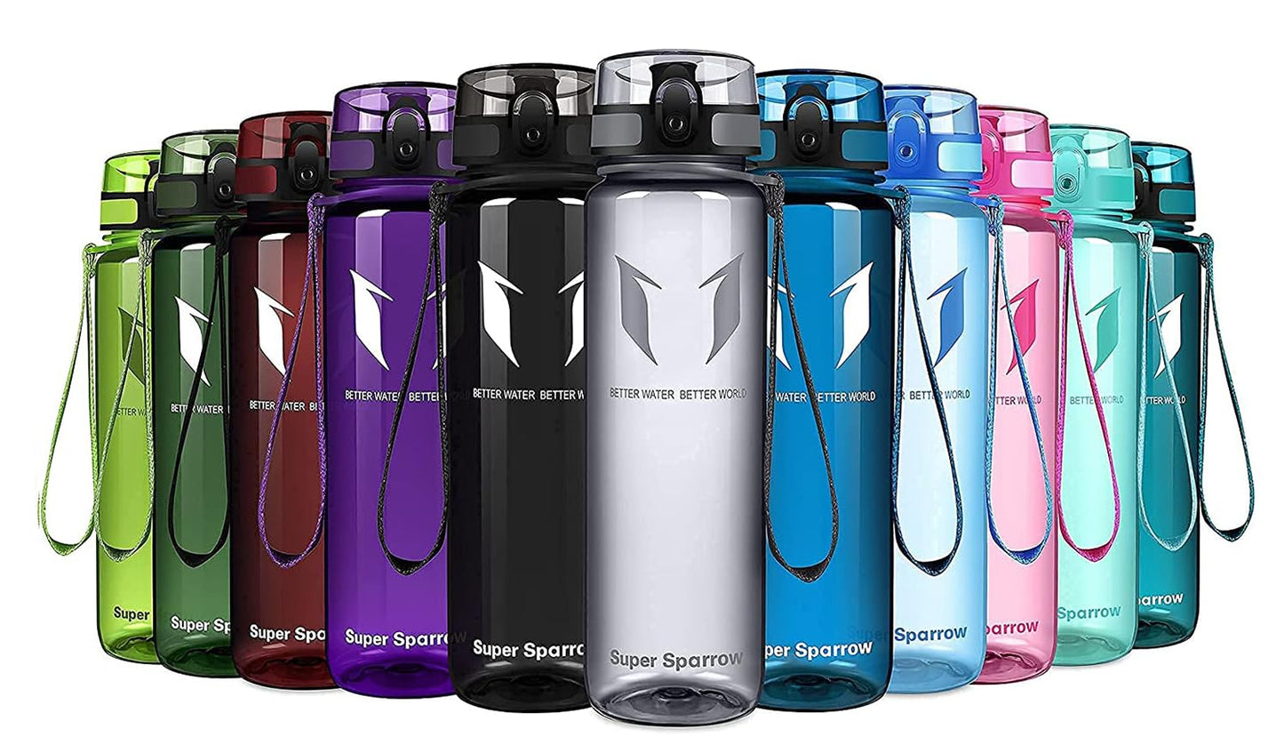 Trinkflasche Tritan BPA-frei - 4 Größen 350-1000ml Auslaufsicher