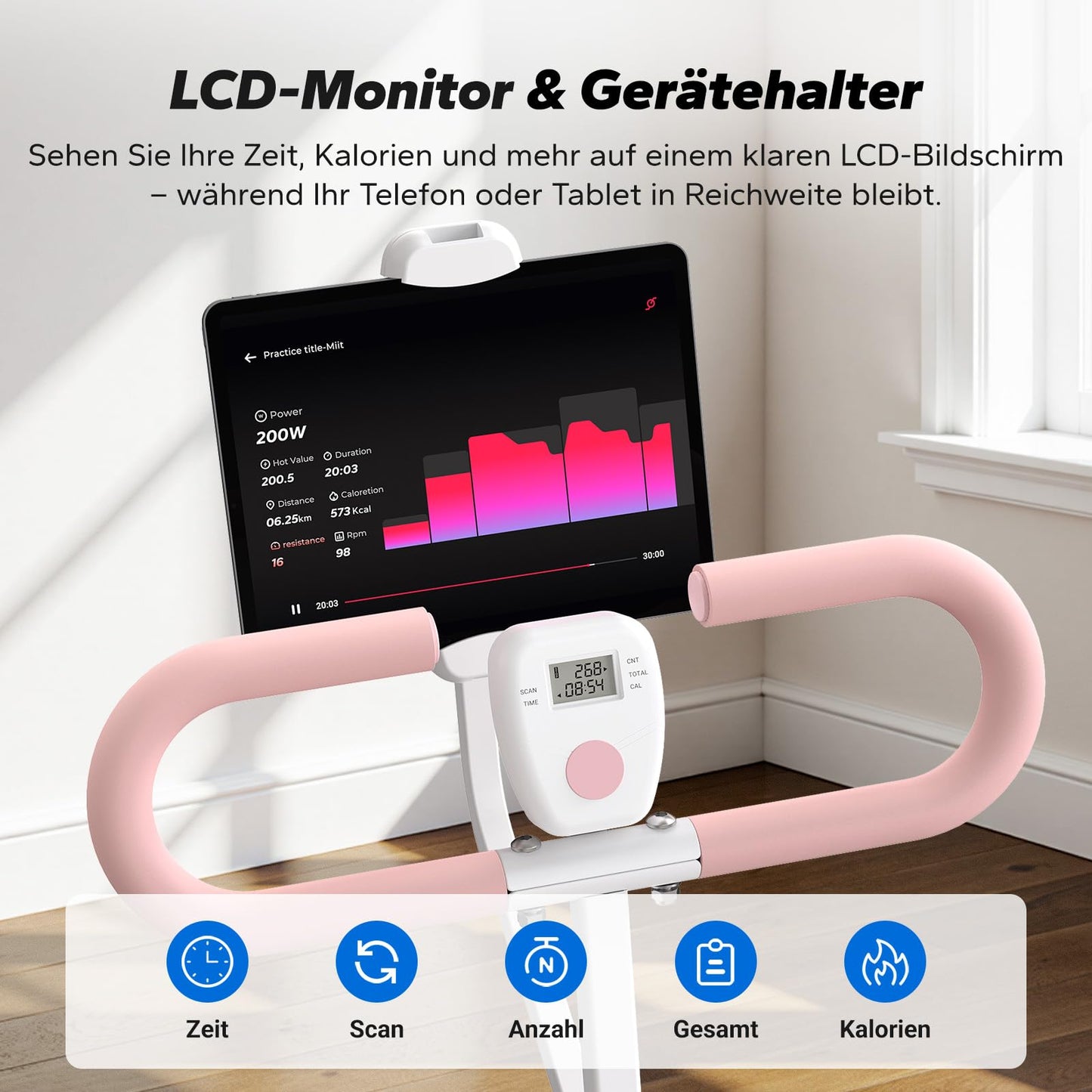 Squat Rudergerät 2-in-1 Klappbar - Gesäß Bein Training bis 160kg