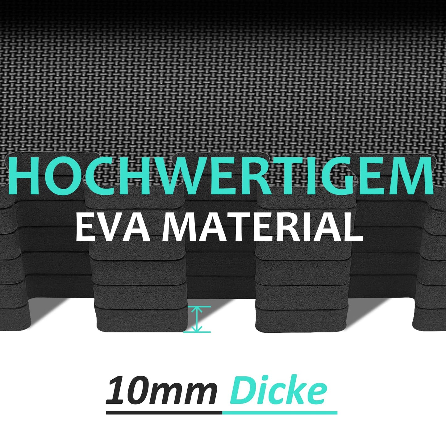 Bodenschutzmatten Fitness Puzzlematten 31x31cm - EVA Schutzmatte