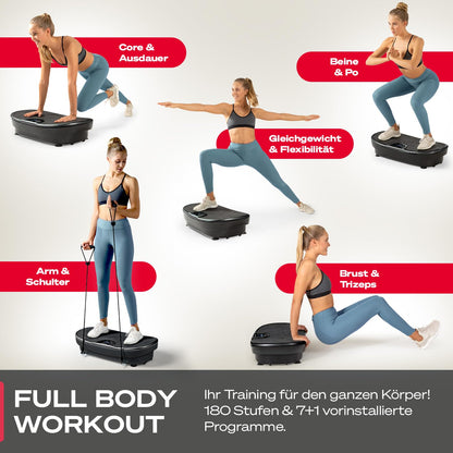 Vibrationsplatte Sportstech VP250 - 180 Stufen Bluetooth bis 120kg