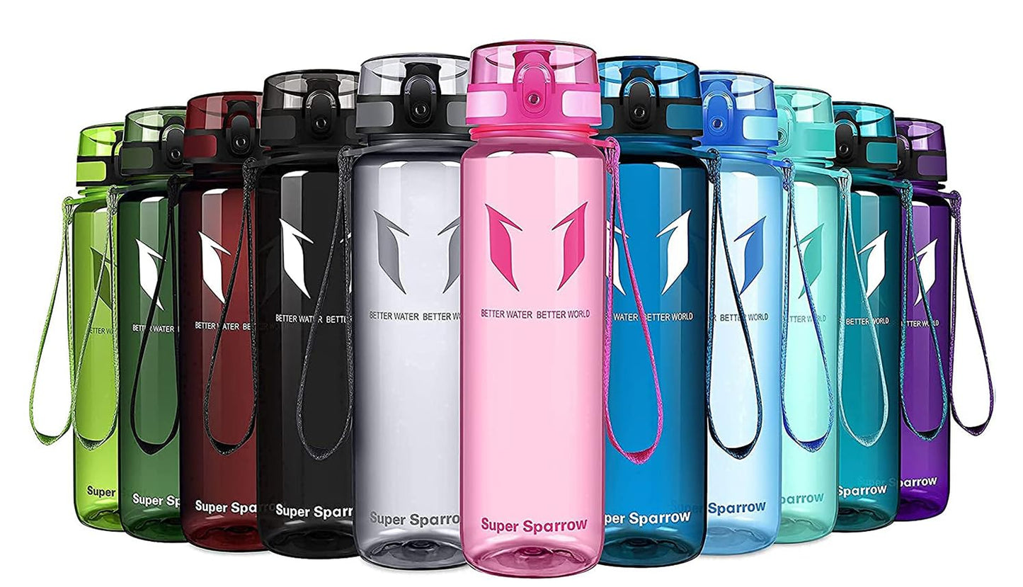 Trinkflasche Tritan BPA-frei - 4 Größen 350-1000ml Auslaufsicher