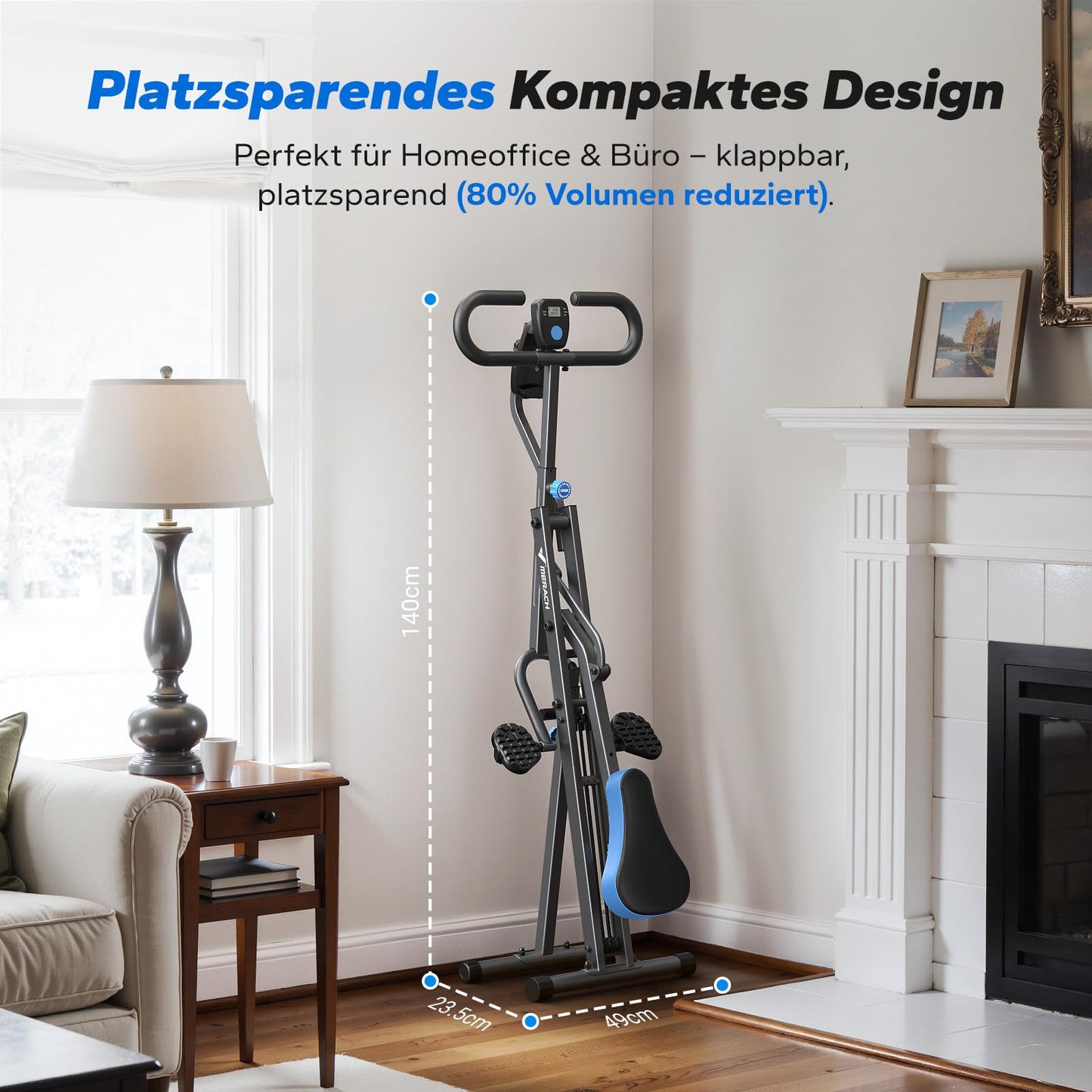 Squat Rudergerät 2-in-1 Klappbar - Gesäß Bein Training bis 160kg