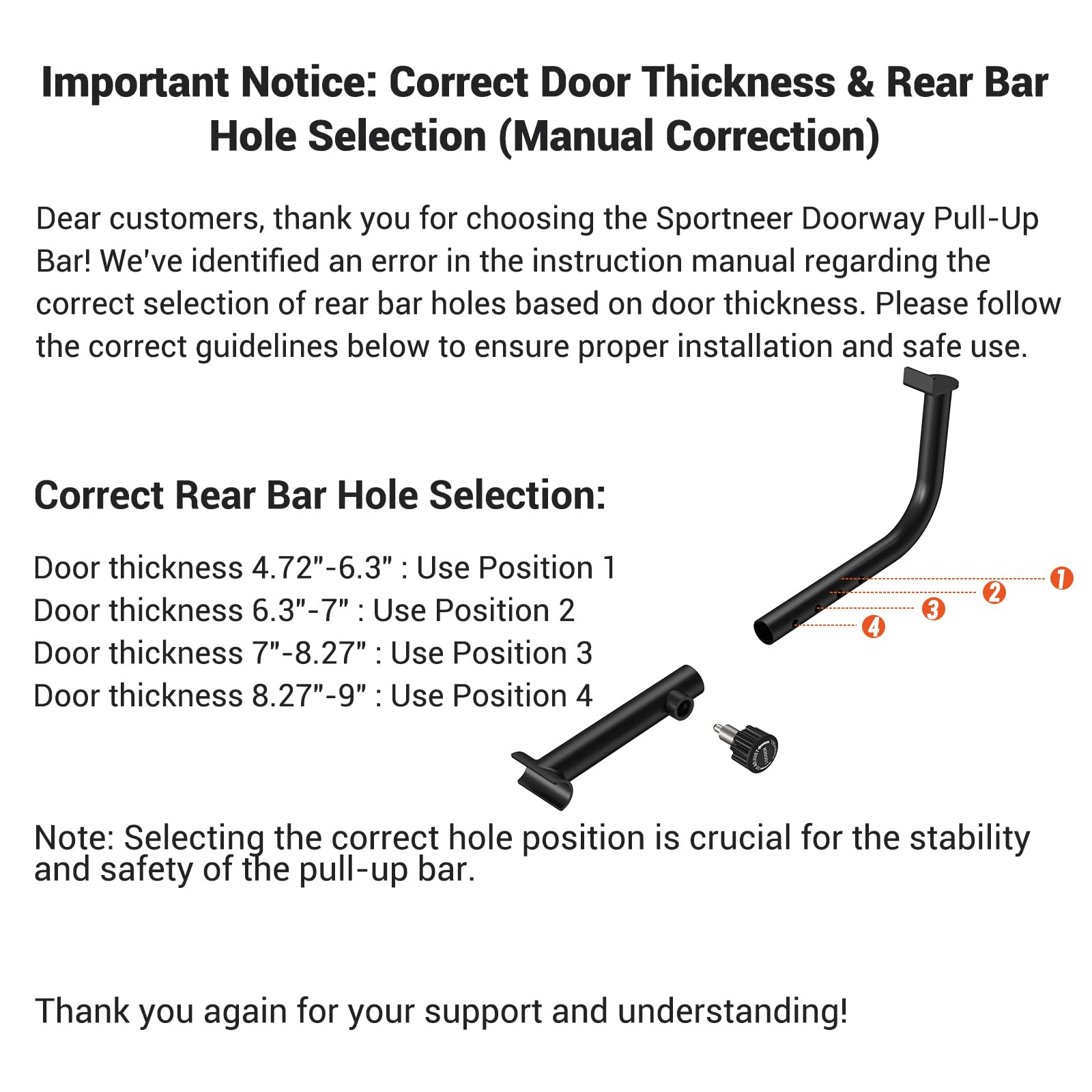 Montage Klimmzugstange Türrahmen Schritt für Schritt
