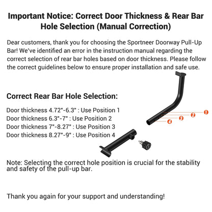 Montage Klimmzugstange Türrahmen Schritt für Schritt
