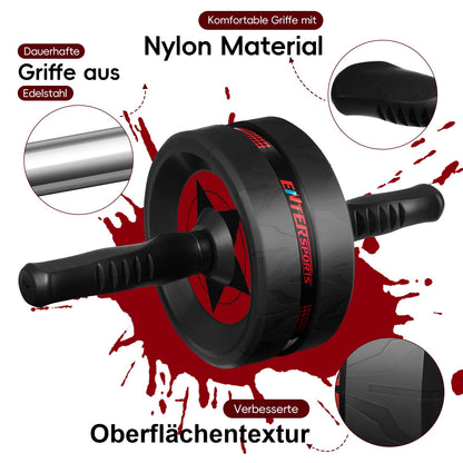 Bauchmuskeltrainer 6-in-1 komplett Set tragbar leicht
