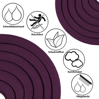 ALPIDEX Yogamatte 183 x 60 x 0,8 cm phthalatfreie Fitnessmatte mit Tragegurt, rutschfest, für Gymnastik, Pilates, Sport, Physiotherapie, HiiT, Yoga, Training und Schlafmatte, hautfreundlich