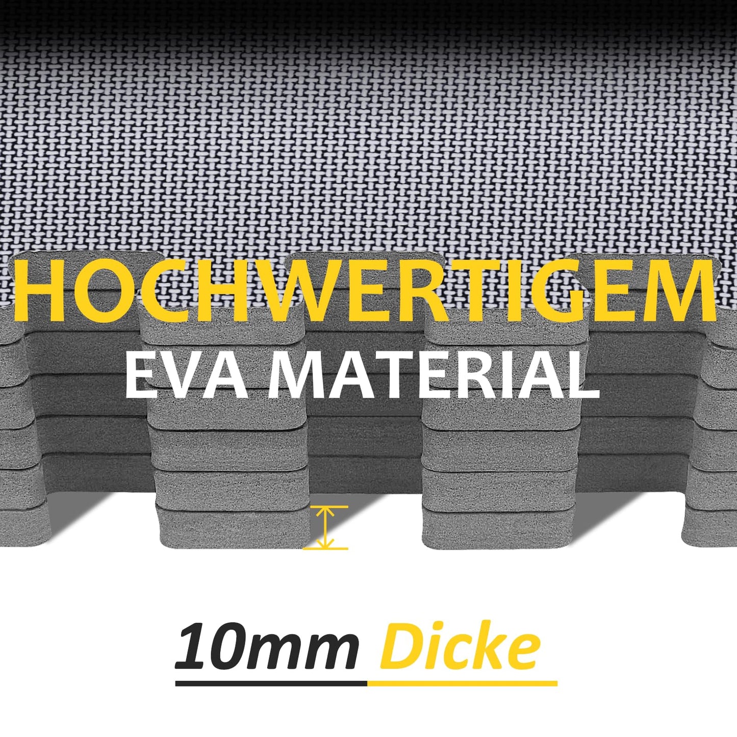 Bodenschutzmatten Fitness Puzzlematten 31x31cm - EVA Schutzmatte