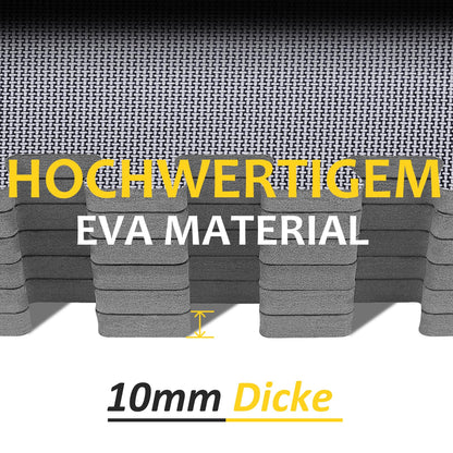 Bodenschutzmatten Fitness Puzzlematten 31x31cm - EVA Schutzmatte