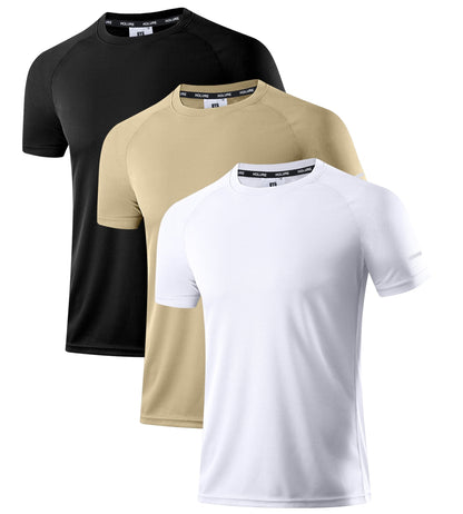 Sport T-Shirt Herren 3er/5er Pack - Atmungsaktiv & Schnelltrocknend