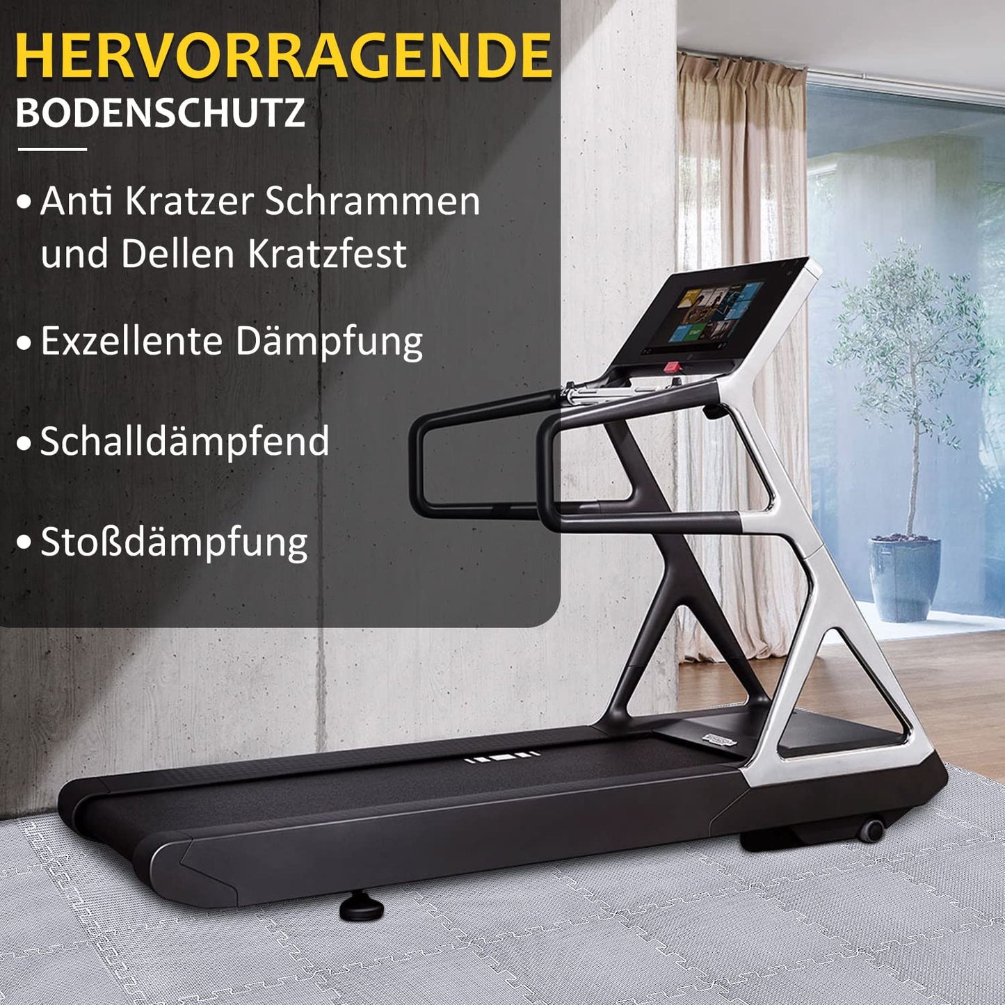 Bodenschutzmatten Fitness Puzzlematten 31x31cm - EVA Schutzmatte