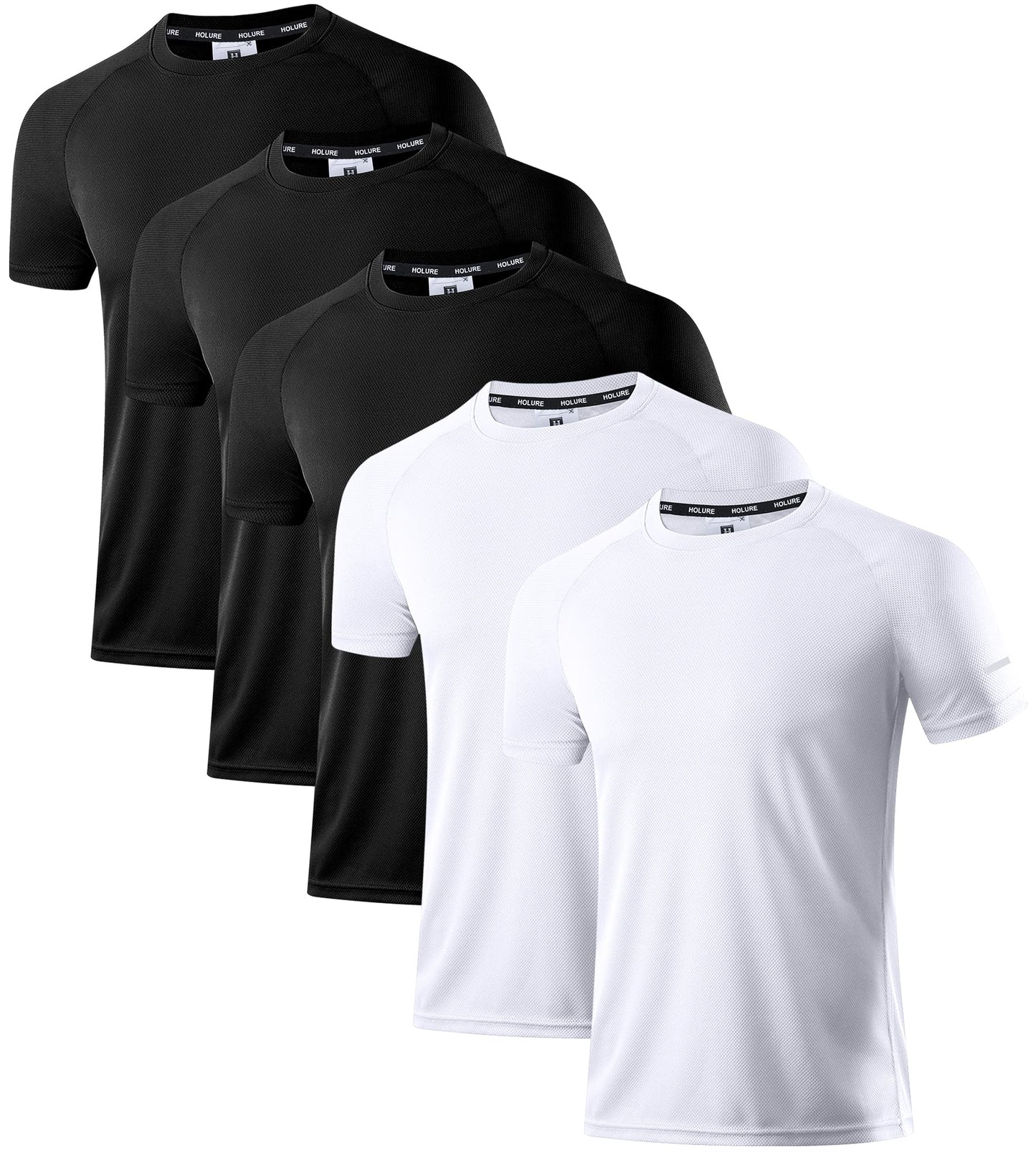 Sport T-Shirt Herren 3er/5er Pack - Atmungsaktiv & Schnelltrocknend
