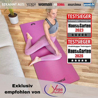 Yogamatte Naturkautschuk Ultra Grip - Extra Breit 68cm 4mm