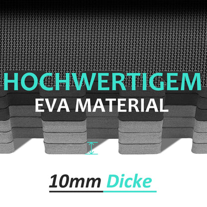 Bodenschutzmatten Fitness Puzzlematten 31x31cm - EVA Schutzmatte