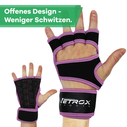 Trainingshandschuhe mit Handgelenkbandage 40cm - Rutschfest