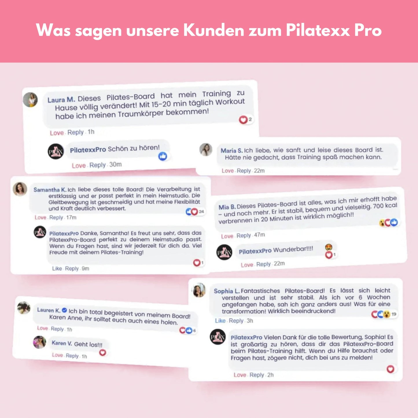 Pro – Klappbarer Pilates-Reformer & Heimtrainer – Über 50 Übungen mit Videoanleitungen – Inklusive Timer, Widerstandsbändern, Griffen & Kniepolstern – Ganzkörpertraining
