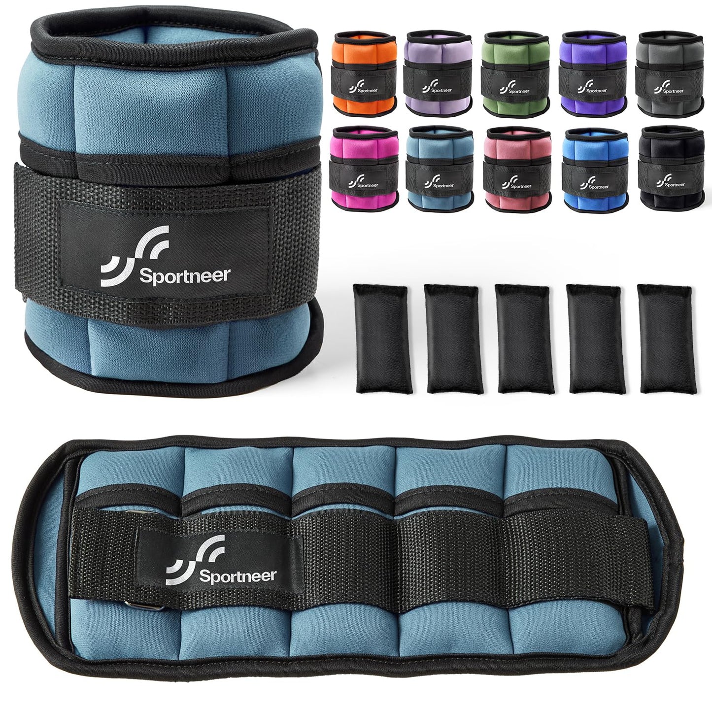 Knöchelgewichte Handgelenkgewichte verstellbar Klettverschluss
