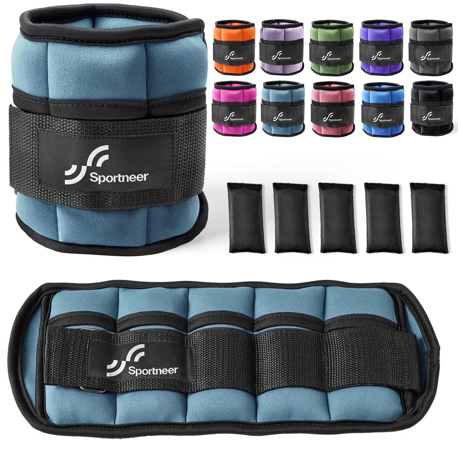 Knöchelgewichte Handgelenkgewichte verstellbar Klettverschluss
