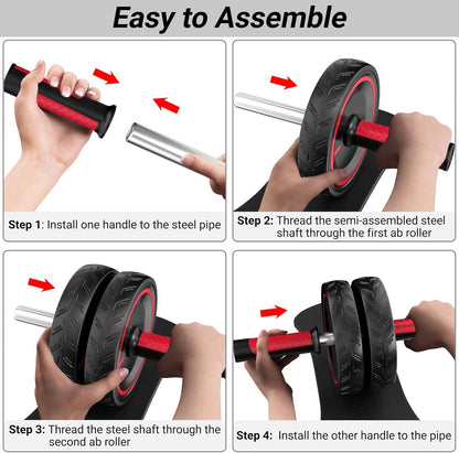 AB Roller Kniepolster Fitness Heimtraining
