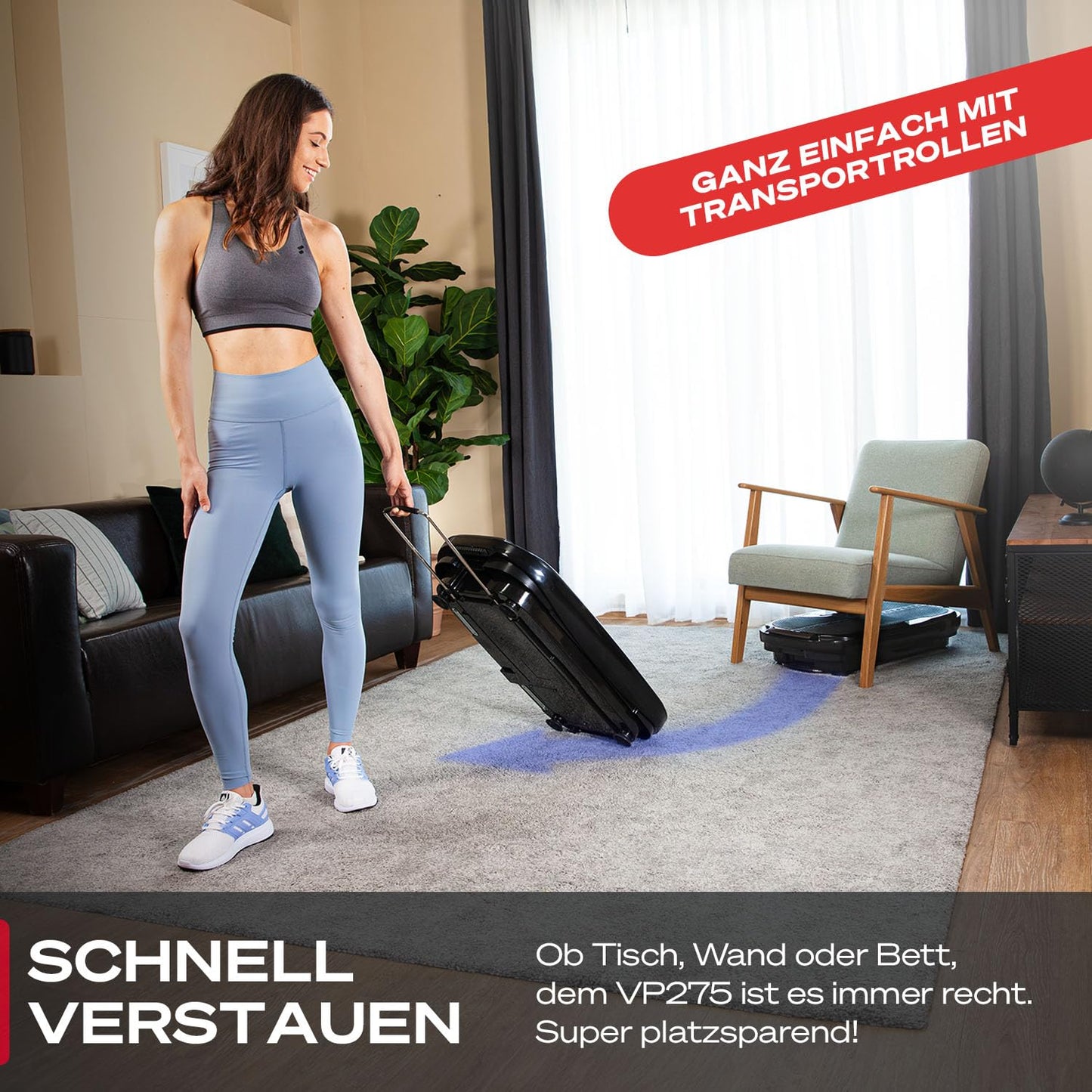 Vibrationsplatte Sportstech VP250 - 180 Stufen Bluetooth bis 120kg