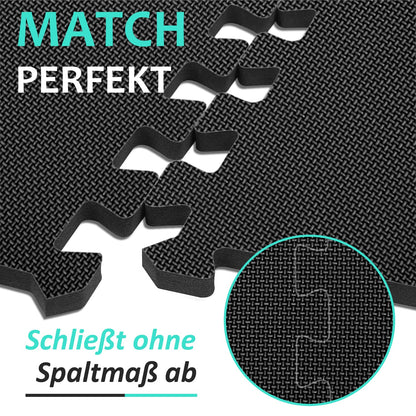 Bodenschutzmatten Fitness Puzzlematten 31x31cm - EVA Schutzmatte