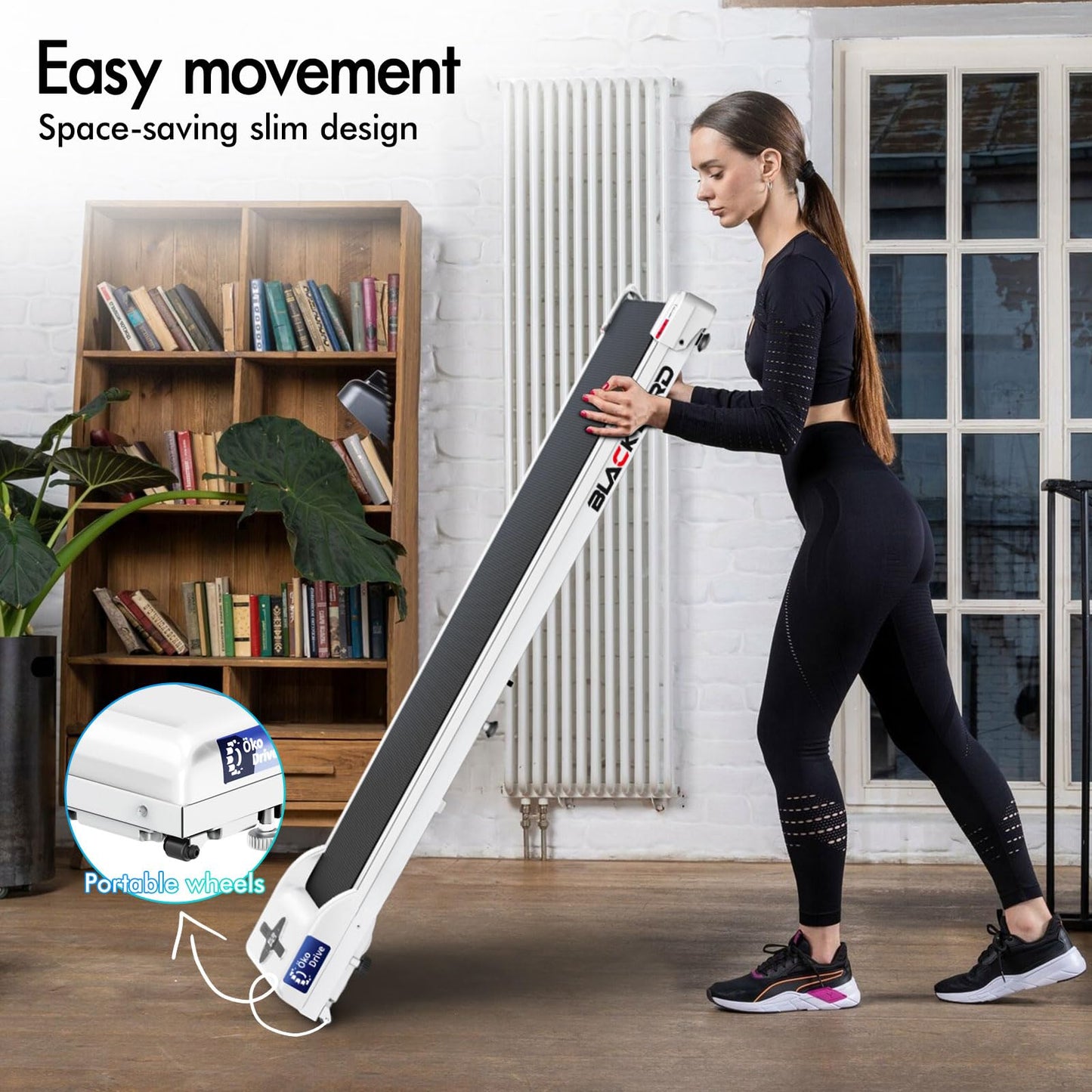 Laufband Walking Pad Klappbar 2,2 PS - Bluetooth LED bis 120kg