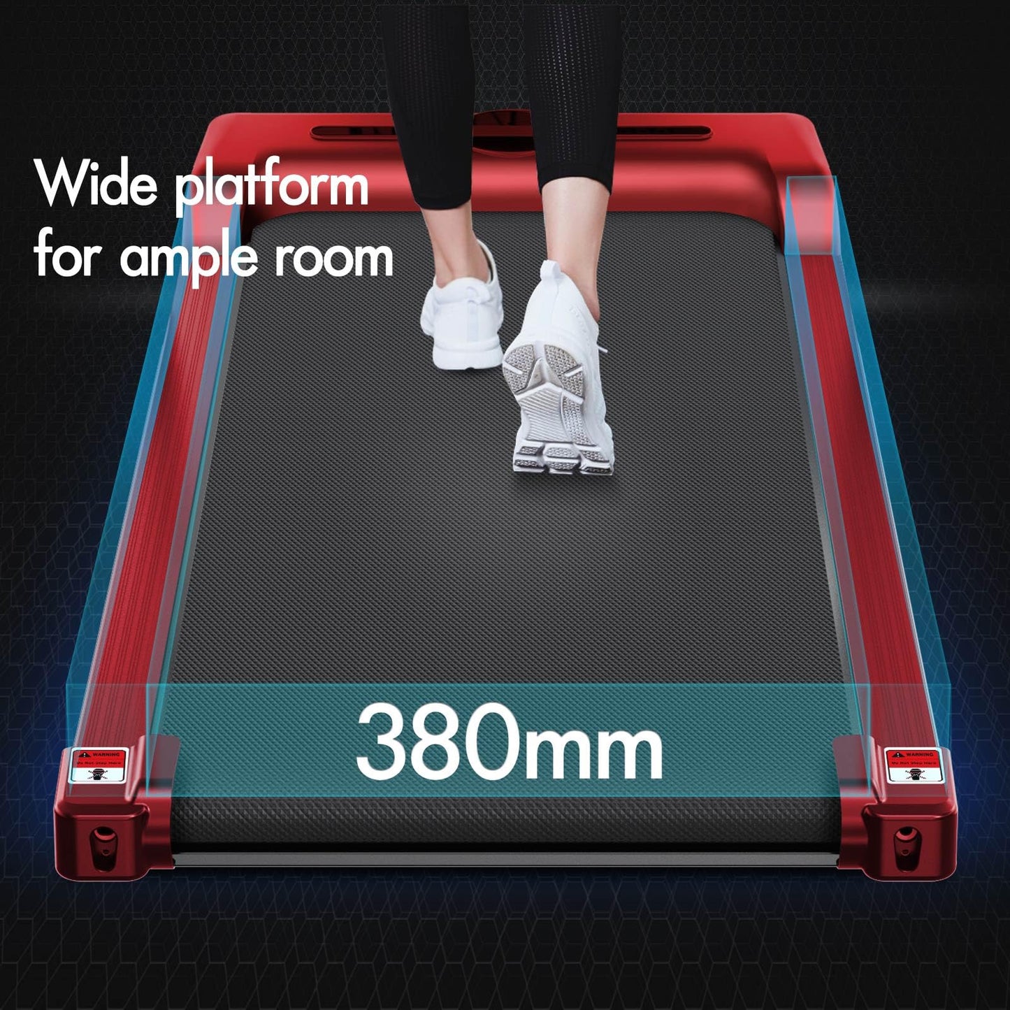 Laufband Walking Pad Klappbar 2,2 PS - Bluetooth LED bis 120kg