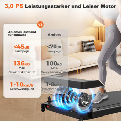 Laufband 3,0 PS mit LED Display 12 Programme
