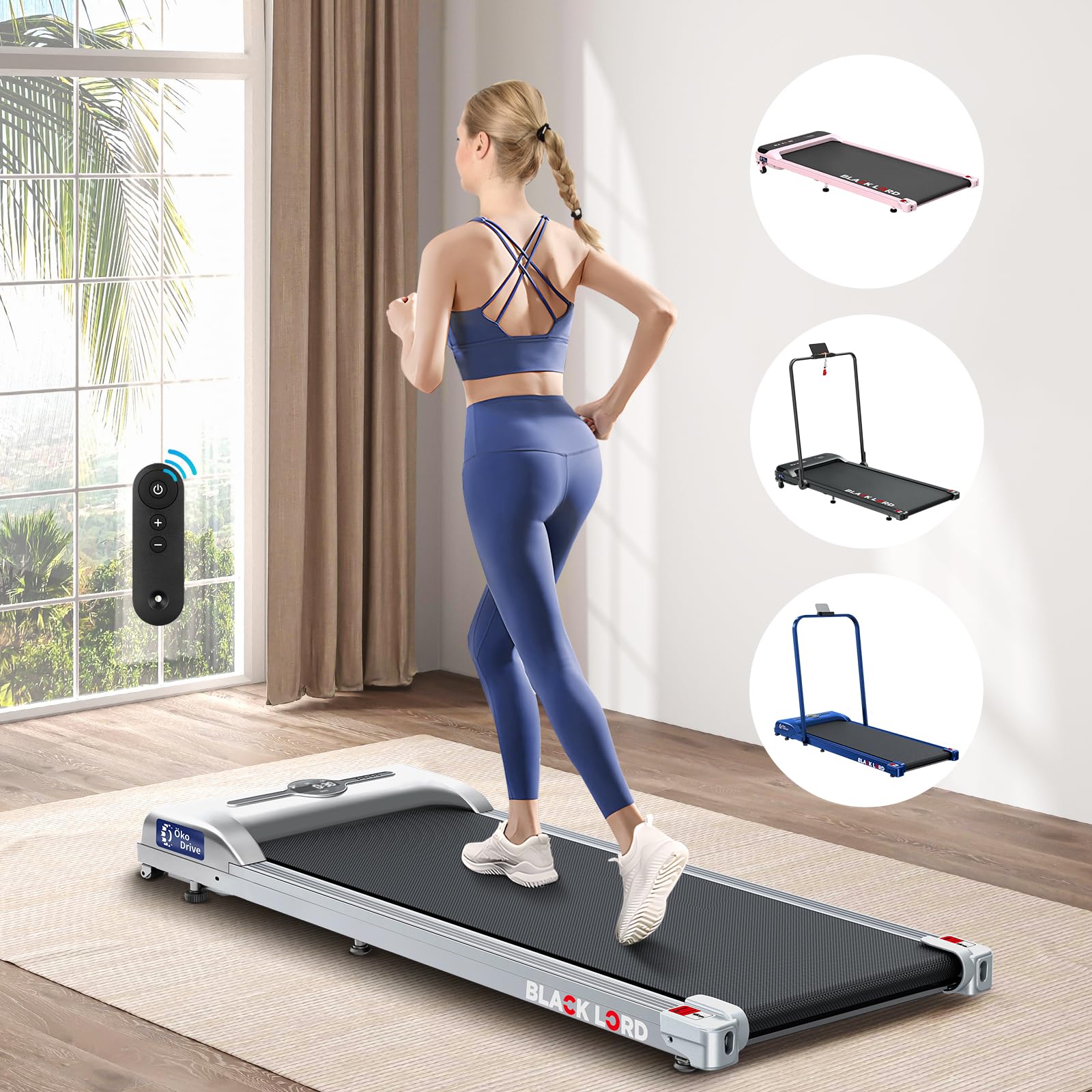 Walking Pad Laufband klappbar 1-9 km/h bis 120kg
