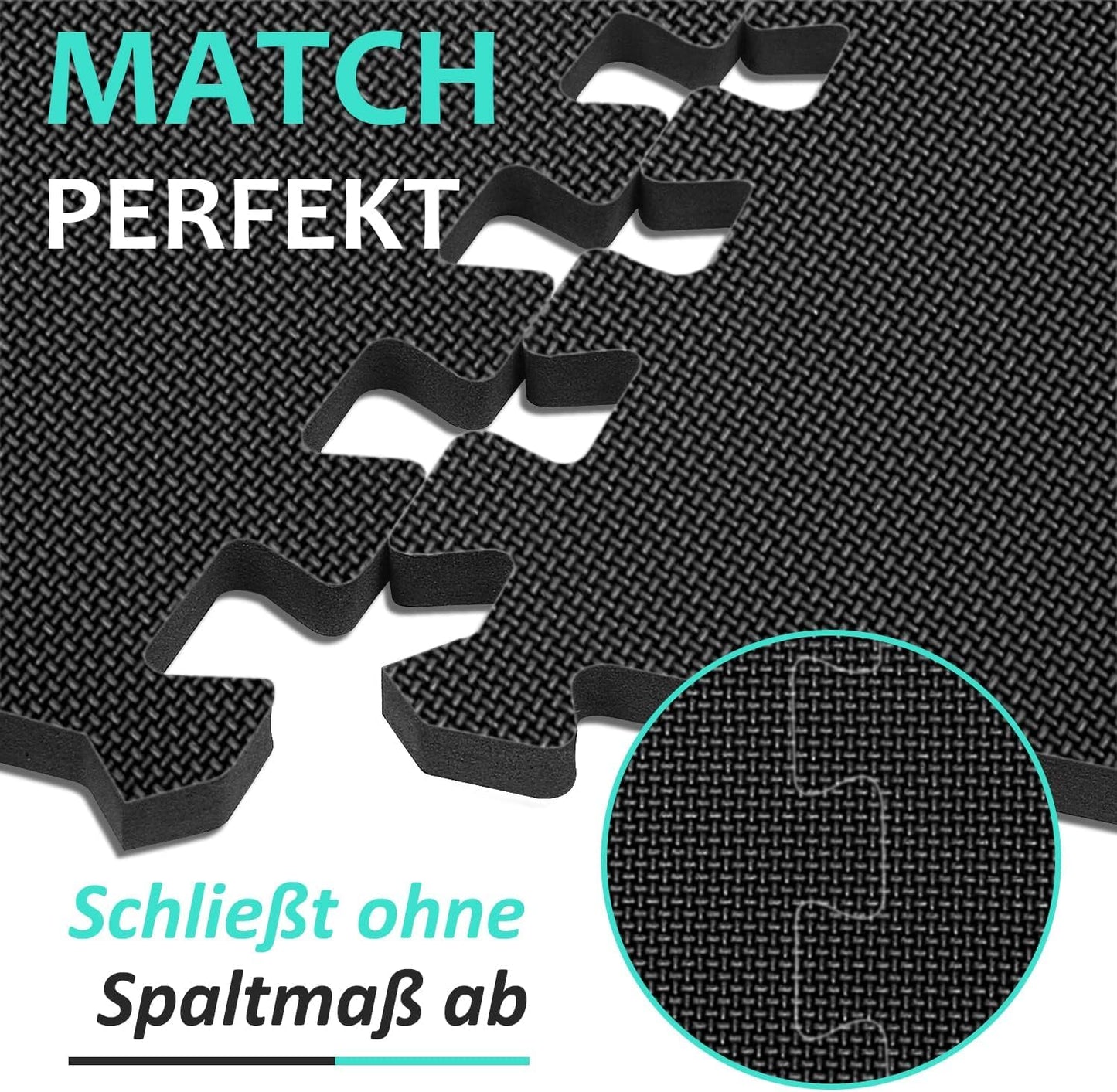 Bodenschutzmatten Fitness Puzzlematten 31x31cm - EVA Schutzmatte