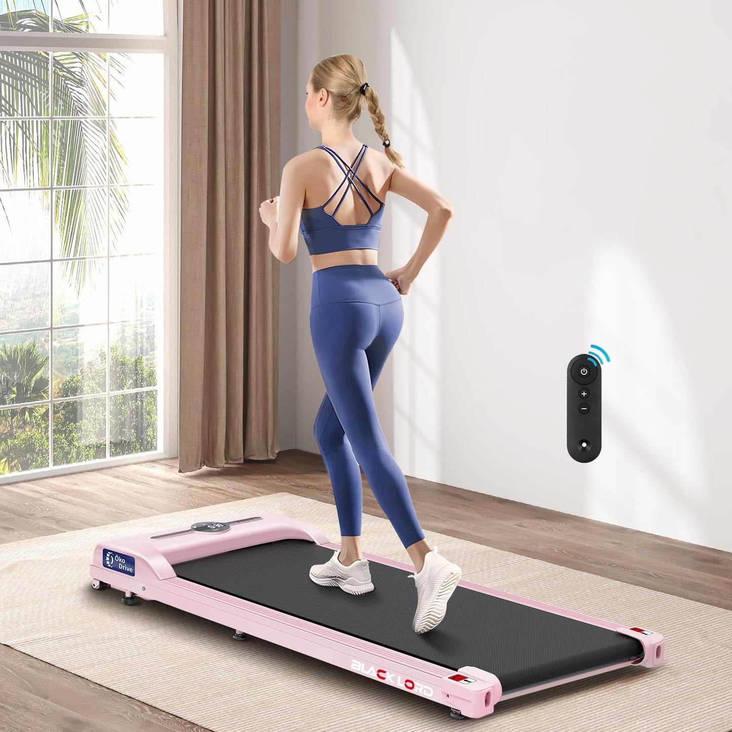 Laufband Walking Pad Klappbar 2,2 PS - Bluetooth LED bis 120kg