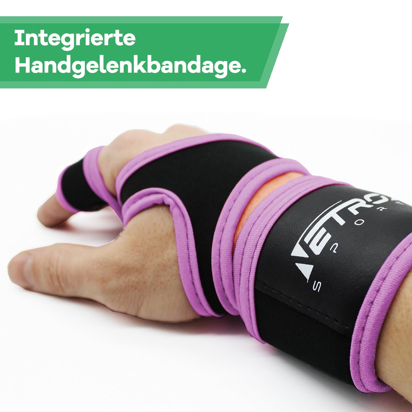 Trainingshandschuhe mit Handgelenkbandage 40cm - Rutschfest