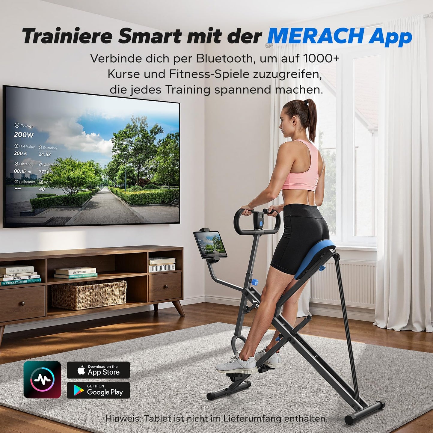 Squat Rudergerät 2-in-1 Klappbar - Gesäß Bein Training bis 160kg