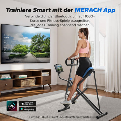 Squat Rudergerät 2-in-1 Klappbar - Gesäß Bein Training bis 160kg