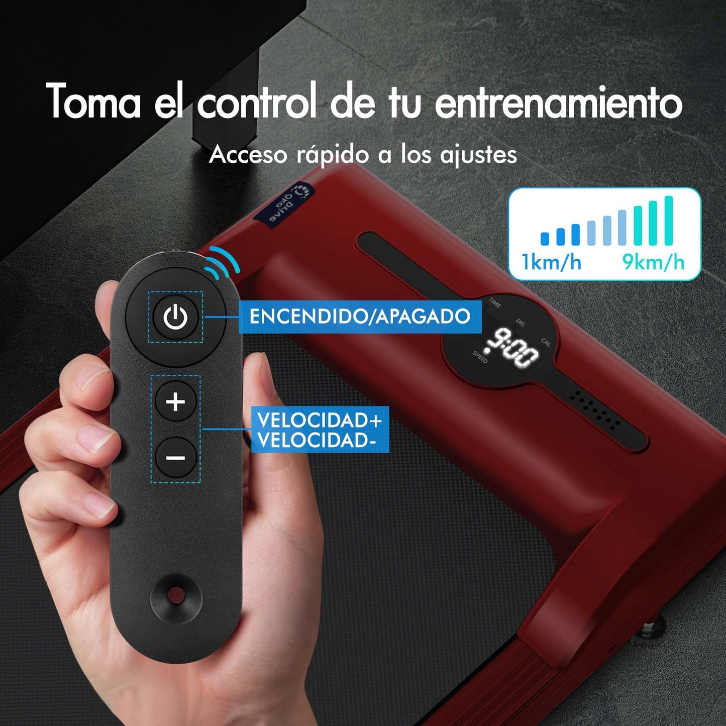 Laufband Walking Pad Klappbar 2,2 PS - Bluetooth LED bis 120kg