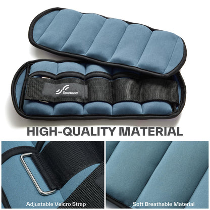 Knöchelgewichte Verstellbar 2er Pack - 0,45-2,25kg pro Knöchel