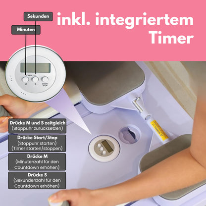 Pro – Klappbarer Pilates-Reformer & Heimtrainer – Über 50 Übungen mit Videoanleitungen – Inklusive Timer, Widerstandsbändern, Griffen & Kniepolstern – Ganzkörpertraining