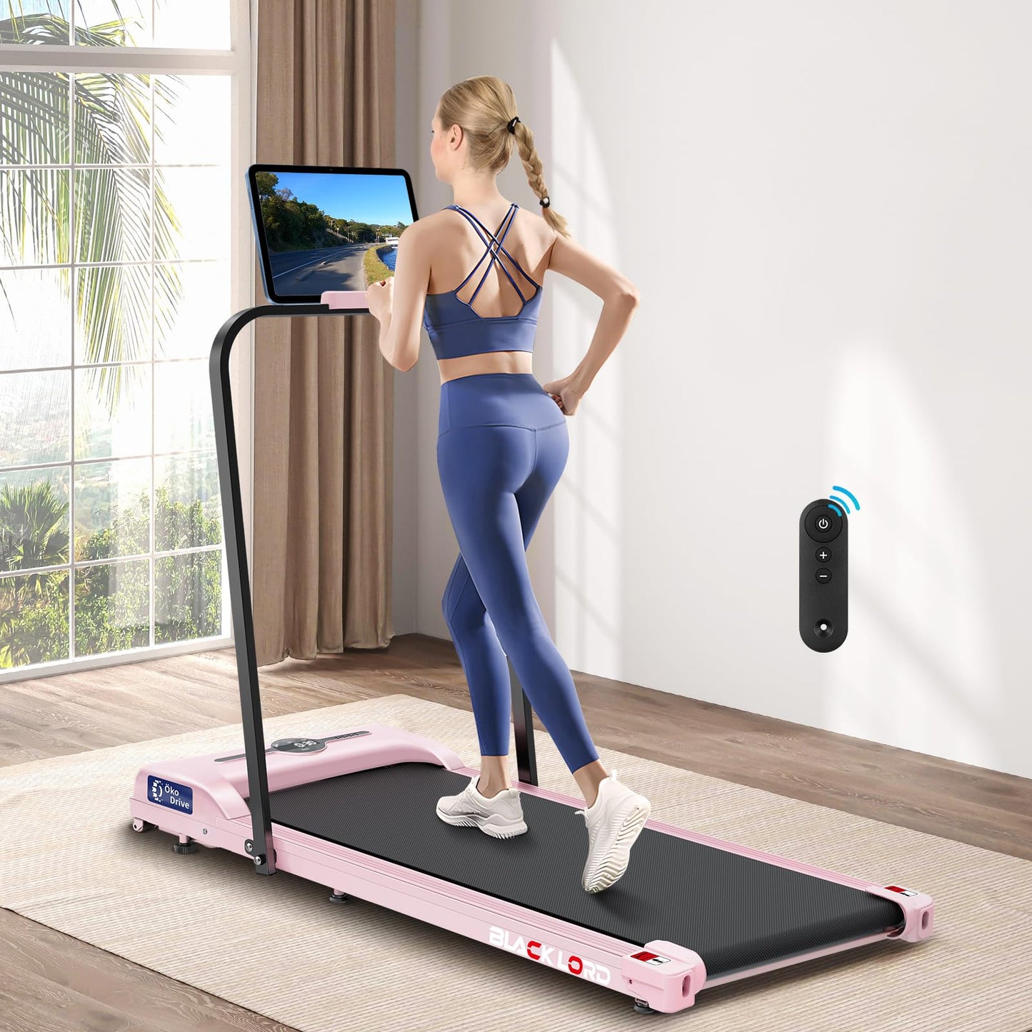 Laufband Walking Pad Klappbar 2,2 PS - Bluetooth LED bis 120kg