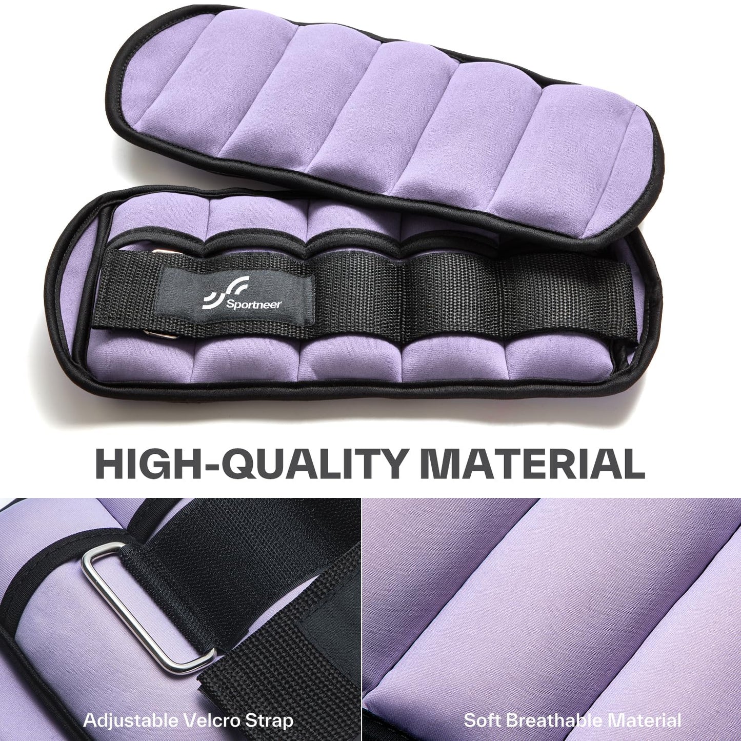 Knöchelgewichte Verstellbar 2er Pack - 0,45-2,25kg pro Knöchel