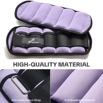 Knöchelgewichte Verstellbar 2er Pack - 0,45-2,25kg pro Knöchel