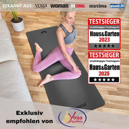 Yogamatte Naturkautschuk Ultra Grip - Extra Breit 68cm 4mm