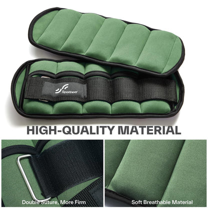 Knöchelgewichte Verstellbar 2er Pack - 0,45-2,25kg pro Knöchel