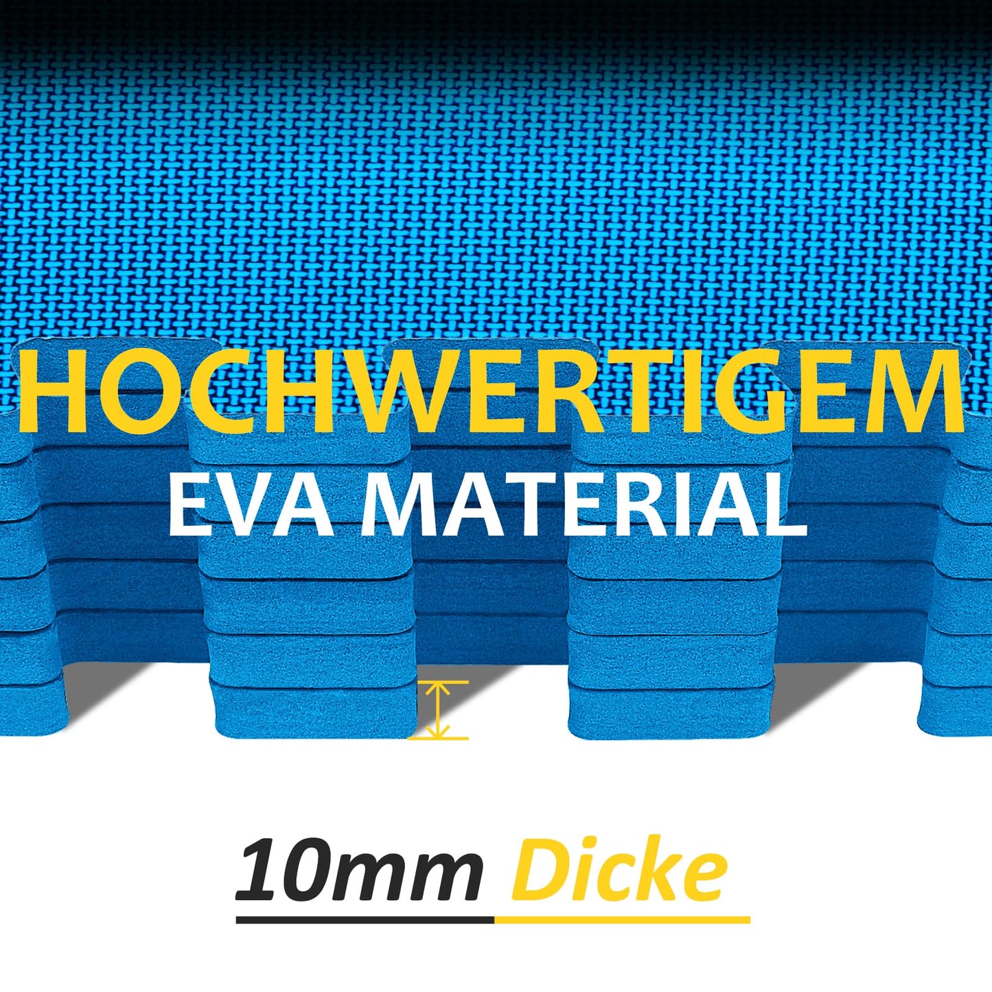 Bodenschutzmatten Fitness Puzzlematten 31x31cm - EVA Schutzmatte