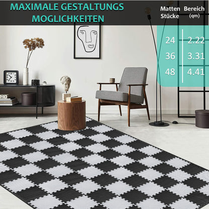 Bodenschutzmatten Fitness Puzzlematten 31x31cm - EVA Schutzmatte