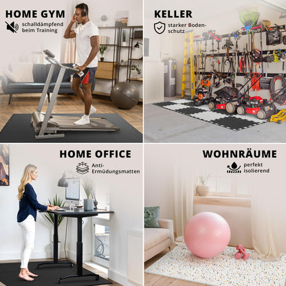 Bodenschutzmatten Puzzlematten 18 Teile - EVA Schutzmatte 1,67m²