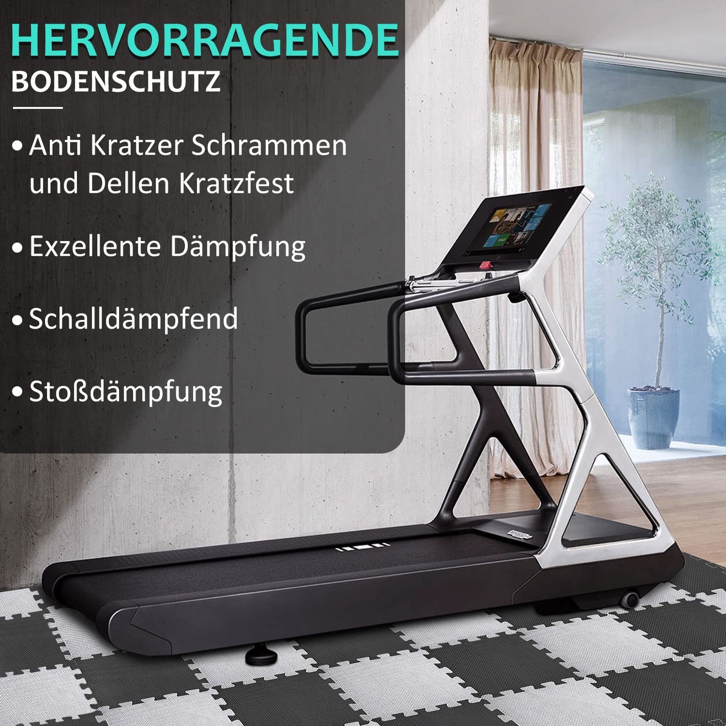 Bodenschutzmatten Fitness Puzzlematten 31x31cm - EVA Schutzmatte