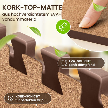 Bodenschutzmatten Puzzlematten 18 Teile - EVA Schutzmatte 1,67m²