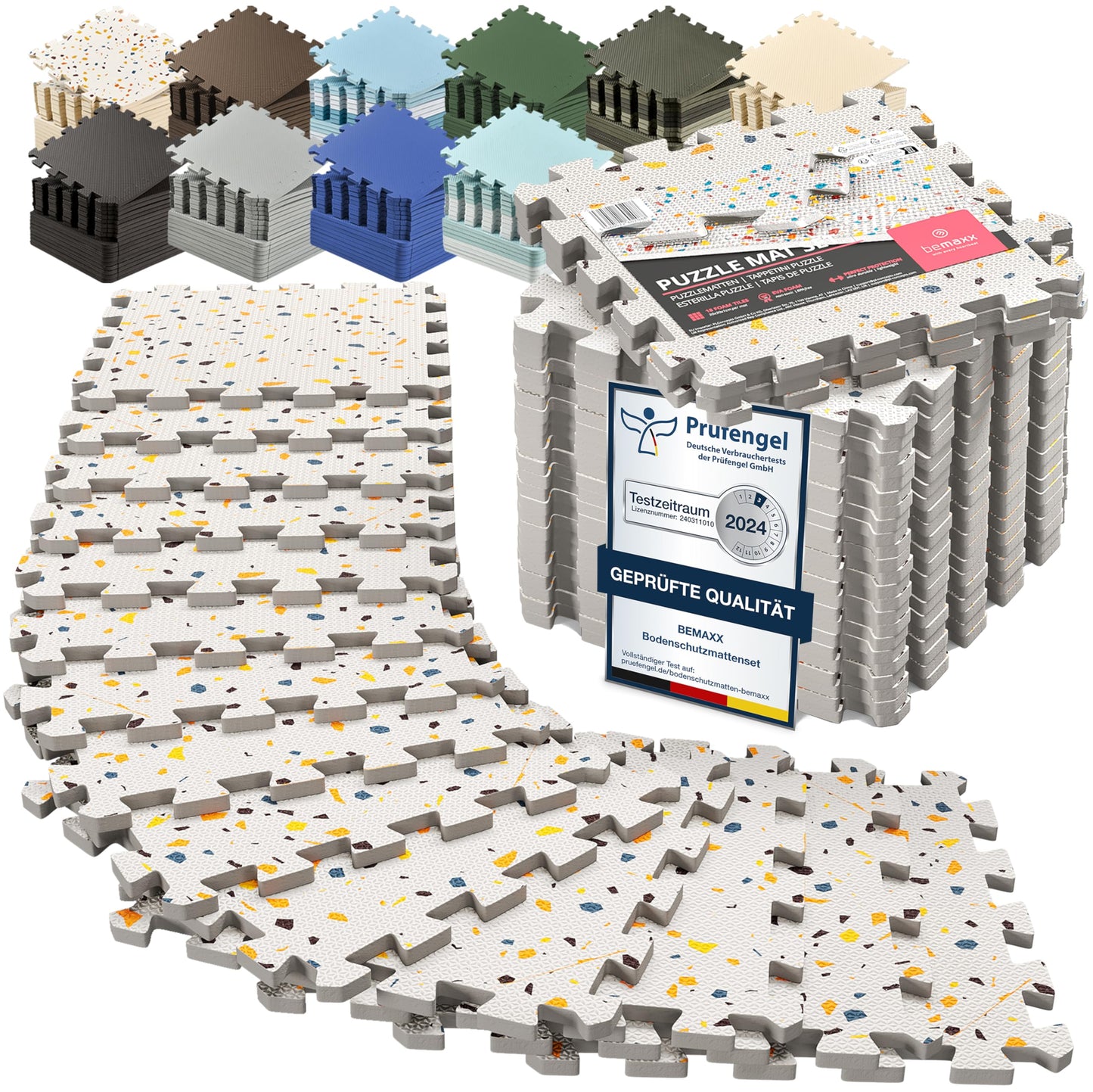 Bodenschutzmatten Puzzlematten 18 Teile - EVA Schutzmatte 1,67m²