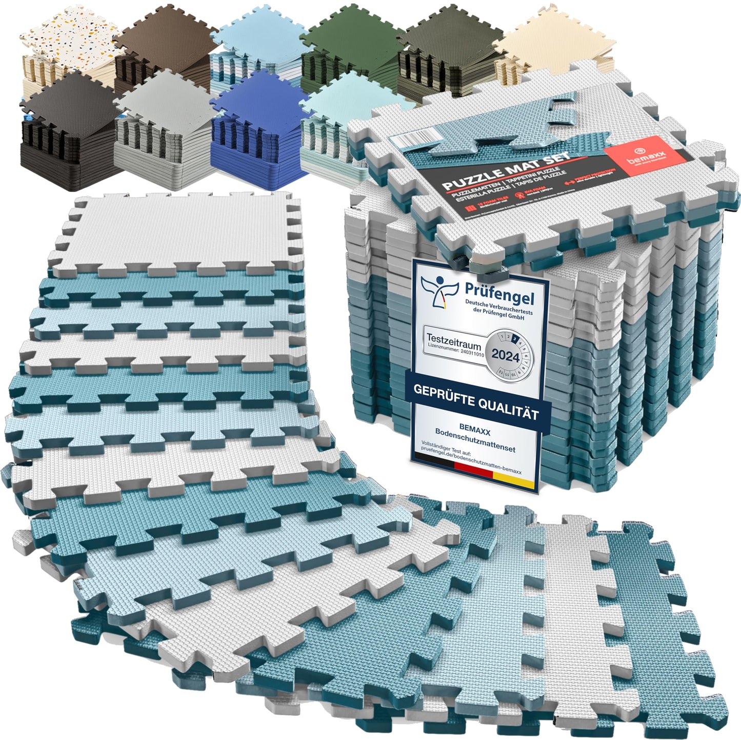 Bodenschutzmatten Puzzlematten 18 Teile - EVA Schutzmatte 1,67m²