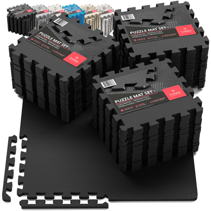 Puzzlematten Set 18 Teile anthrazit BeMaxx
